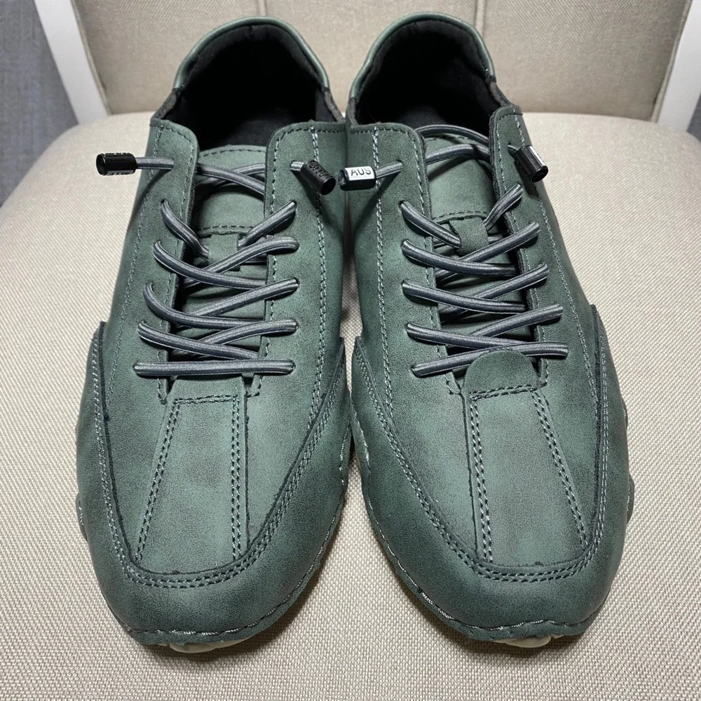 Dbeck AUS Green Leather Barefoot Minimalist‎ Walking Shoes Size 39 Mens Womens